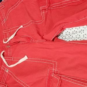 Red True Religion Cargo Shorts